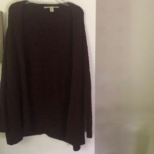 Max studio maroon cardigan